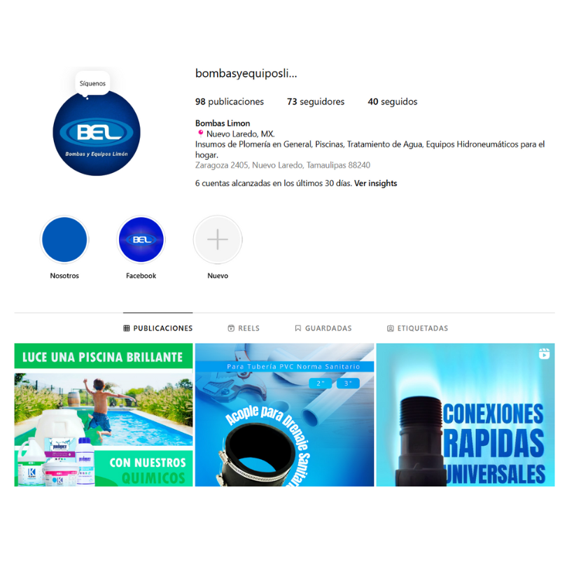 Instagram Bombas y equipos limon